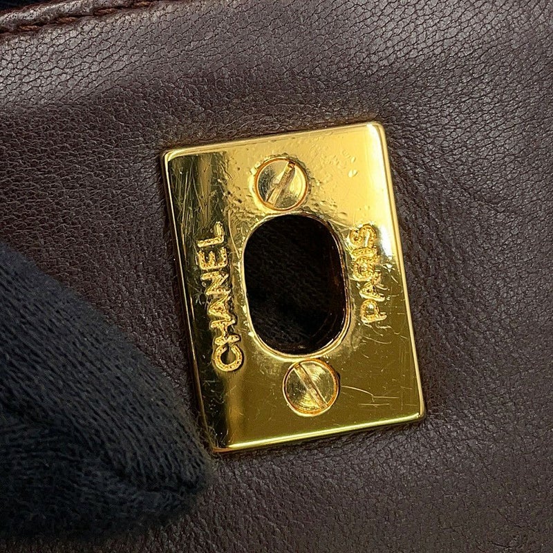 シャネル チェーンショルダーバッグ マトラッセ ココマーク タッセル ラムスキン CHANEL