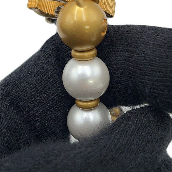 シャネル チェーンショルダーバッグ フェイクパール マトラッセ ココマーク キャビアスキン AP4585 CHANEL 黒