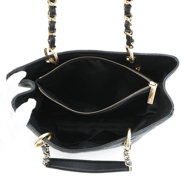 シャネル チェーントートバッグ マトラッセ ココマーク GST キャビアスキン A50995 CHANEL 黒