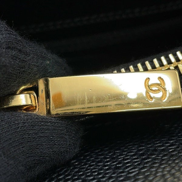 シャネル チェーントートバッグ マトラッセ ココマーク GST キャビアスキン A50995 CHANEL 黒