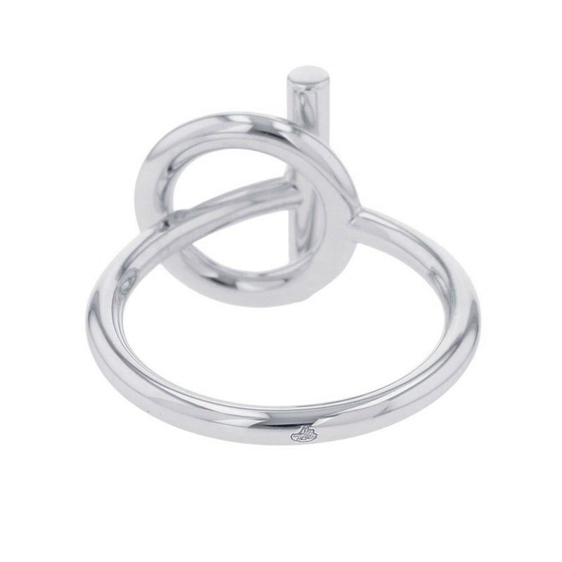 エルメス リング エシャペPM ダイヤモンド 10P 計0.07ct K18WGホワイトゴールド リングサイズ52 HERMES 指輪