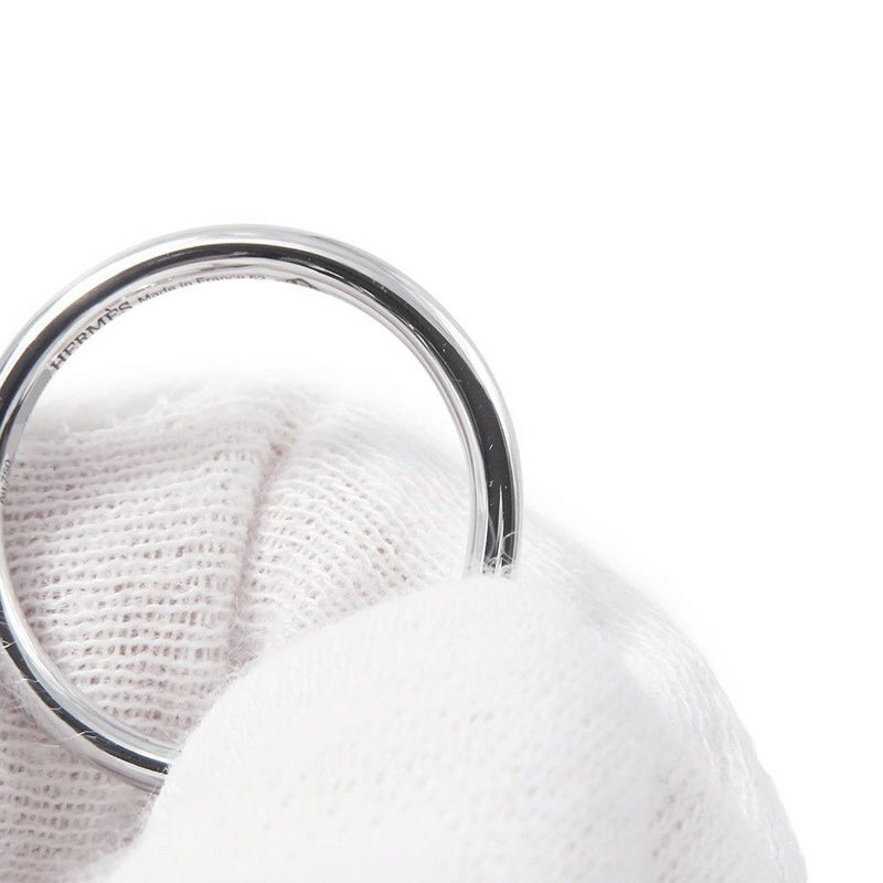 エルメス リング エシャペPM ダイヤモンド 10P 計0.07ct K18WGホワイトゴールド リングサイズ52 HERMES 指輪