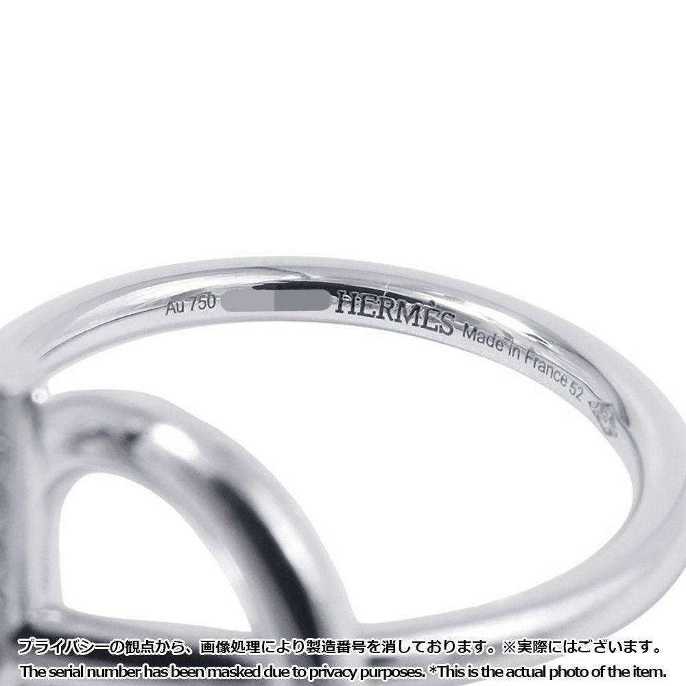 エルメス リング エシャペPM ダイヤモンド 10P 計0.07ct K18WGホワイト