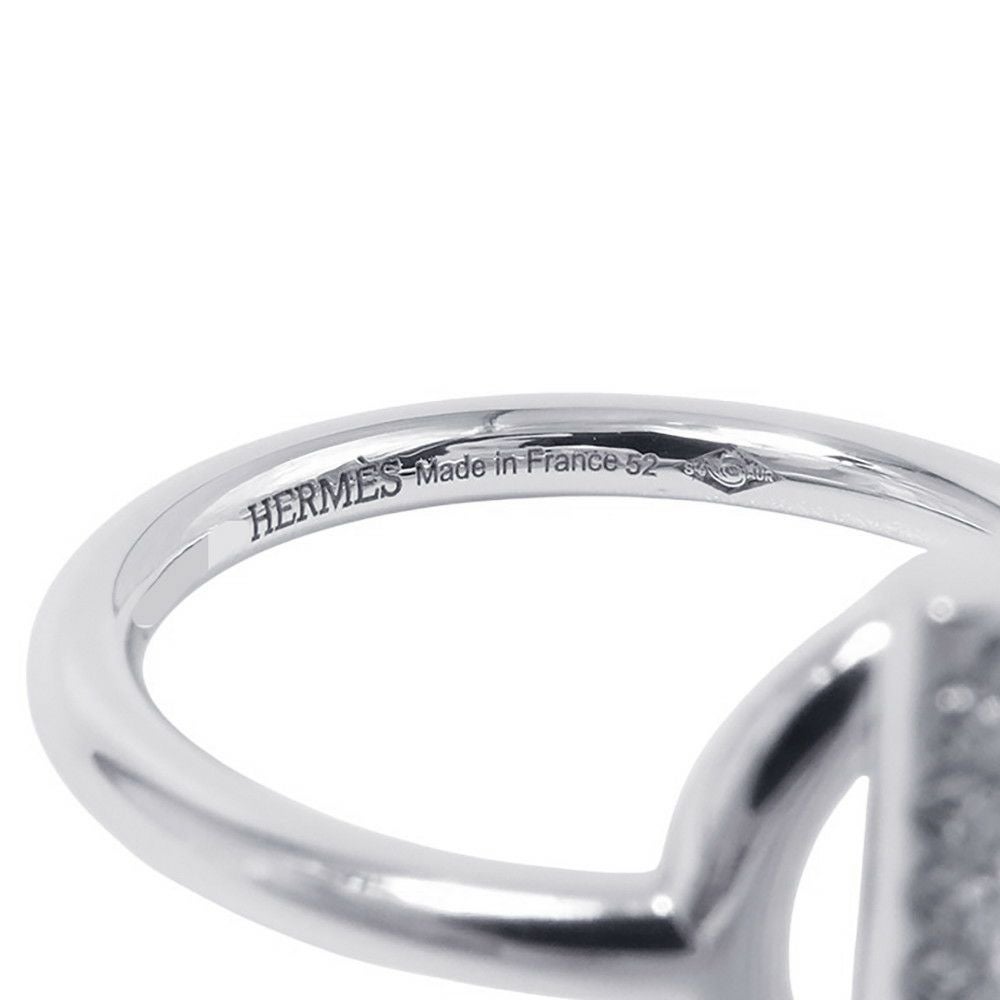 エルメス リング エシャペPM ダイヤモンド 10P 計0.07ct K18WGホワイト