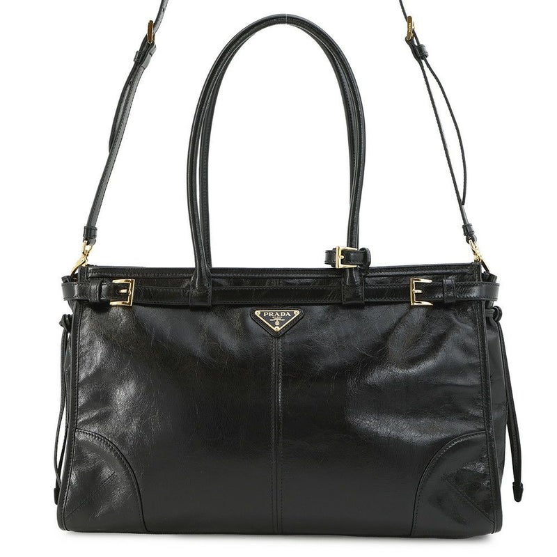プラダ トートバッグ ボニー ラージ カーフレザー 1BA433 PRADA 2way 黒