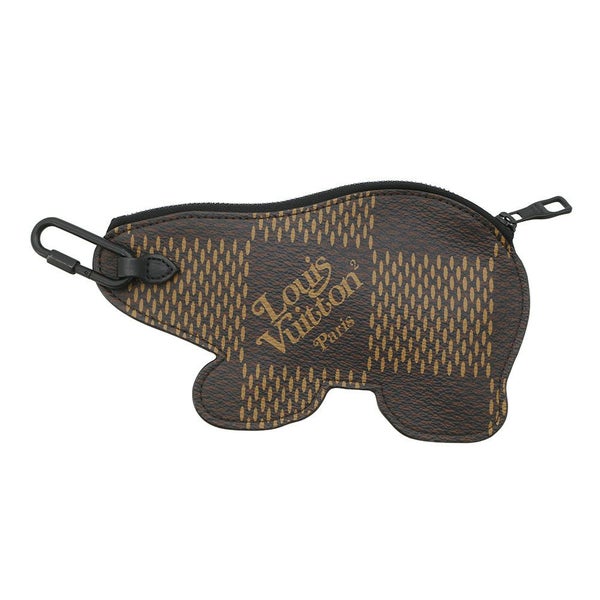 ルイヴィトン コインケース ダミエ・エベヌ ジャイアント LVスクエアード コイン･カードフォルダ NIGOコラボ N60387 財布 小銭入れ