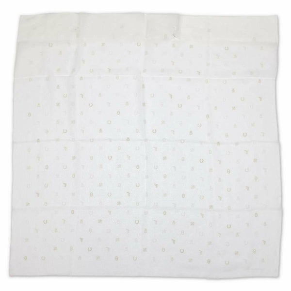 エルメス スカーフ カレ100 マルチチャーム Multicharms 刺繍 シルク HERMES 2024春夏 白