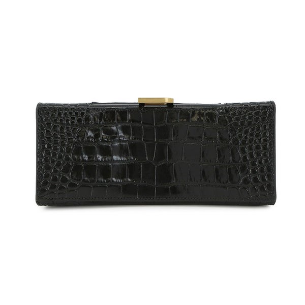 バレンシアガ ハンドバッグ アワーグラス Hourglass スモール レザー 593546 BALENCIAGA  2way 黒