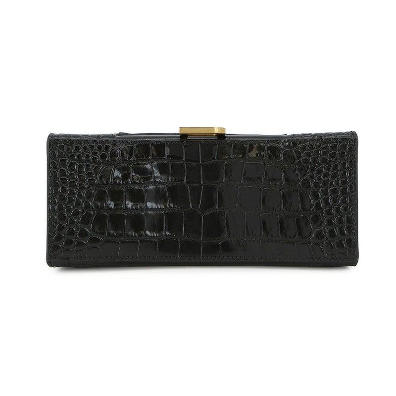 バレンシアガ ハンドバッグ アワーグラス Hourglass スモール レザー 593546 BALENCIAGA  2way 黒