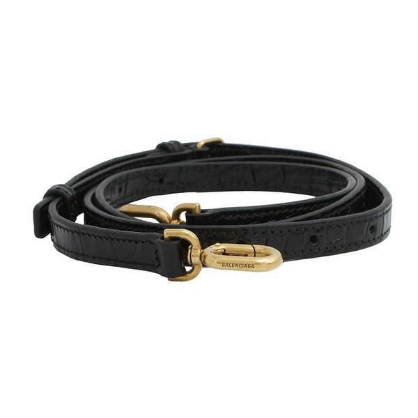 バレンシアガ ハンドバッグ アワーグラス Hourglass スモール レザー 593546 BALENCIAGA  2way 黒