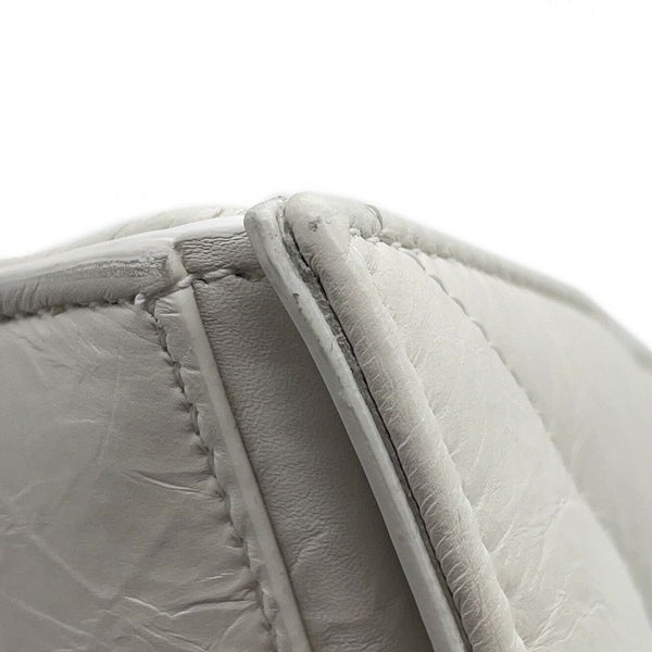 バレンシアガ チェーンショルダーバッグ クラッシュ Crush スモール レザー 716351 BALENCIAGA 白