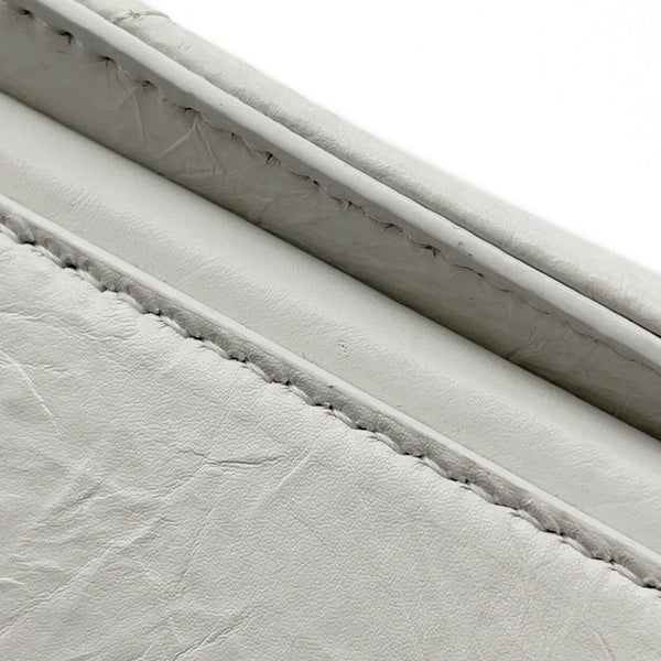 バレンシアガ チェーンショルダーバッグ クラッシュ Crush スモール レザー 716351 BALENCIAGA 白