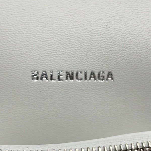 バレンシアガ チェーンショルダーバッグ クラッシュ Crush スモール レザー 716351 BALENCIAGA 白
