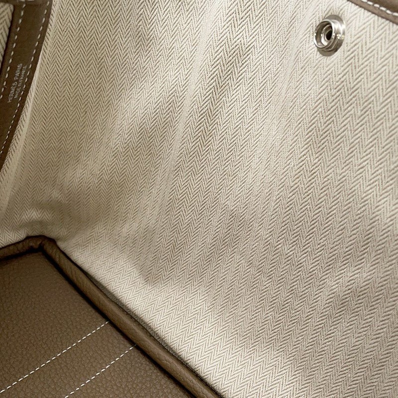 エルメス トートバッグ ガーデンパーティTPM エトゥープ/シルバー金具 ネゴンダ D刻印
