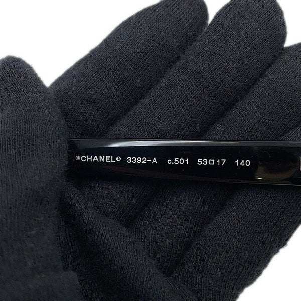 シャネル サングラス ココマーク スクエア シェイプ オプティカル 53□17 140 3392-A CHANEL アイウェア 黒