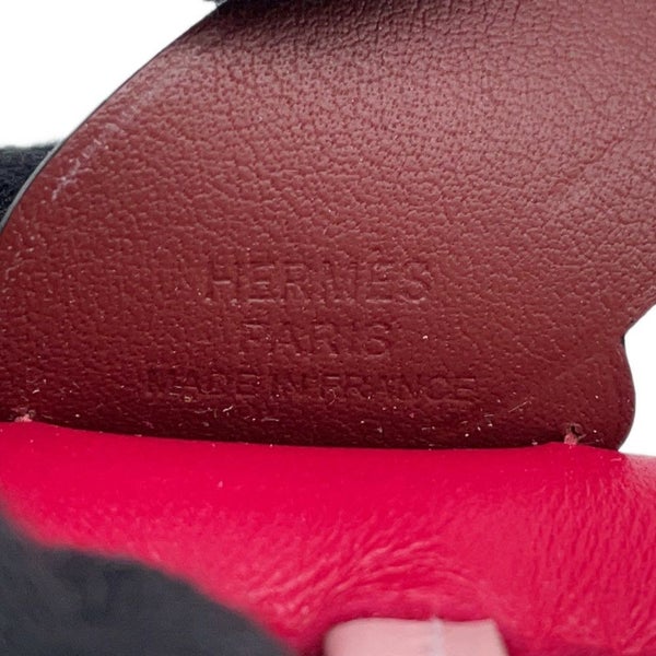 エルメス バッグチャーム ロデオPM ペガサス フランボワーズ/ローズサクラ/ルージュセリエ ラムスキン B刻印