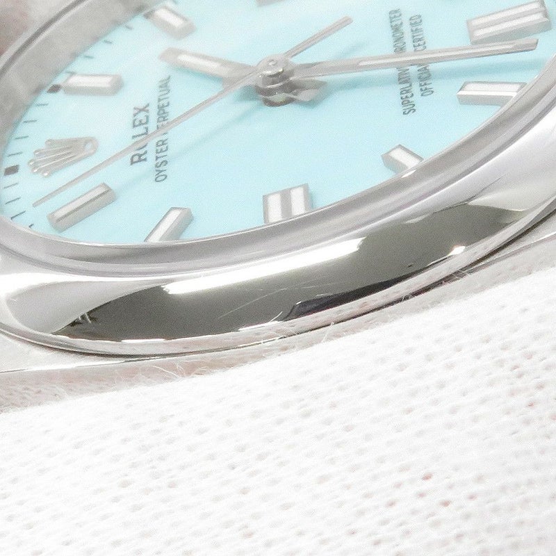 ロレックス オイスターパーペチュアル36 ランダムシリアル ルーレット 126000 ROLEX 腕時計 ターコイズブルー文字盤