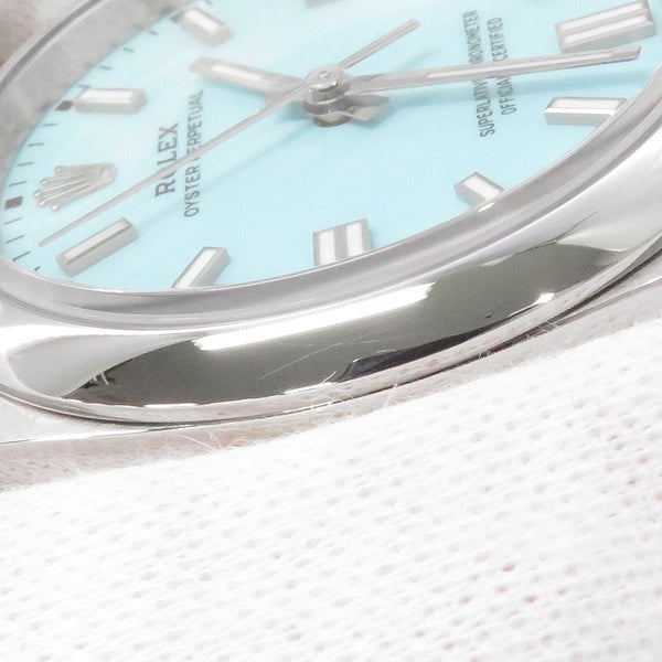 ロレックス オイスターパーペチュアル36 ランダムシリアル ルーレット 126000 ROLEX 腕時計 ターコイズブルー文字盤