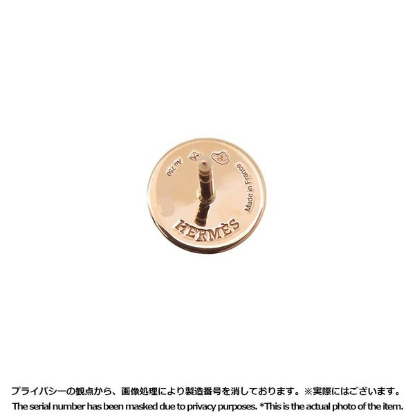 エルメス ピアス エクスリブリス Earrings K18PGピンクゴールド HERMES ジュエリー