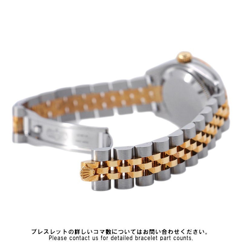 ロレックス デイトジャスト SS/K18YGイエローゴールド 10Pダイヤ M番 179173G シャンパン文字盤 コンピューター