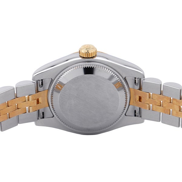 ロレックス デイトジャスト SS/K18YGイエローゴールド 10Pダイヤ M番 179173G シャンパン文字盤 コンピューター