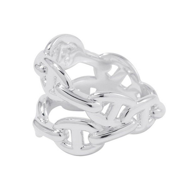 エルメス リング ダブル アンシェネ PM Enchainee SV925シルバー リングサイズ55 HERMES ジュエリー