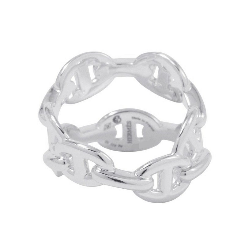 エルメス リング ダブル アンシェネ PM Enchainee SV925シルバー リングサイズ55 HERMES ジュエリー