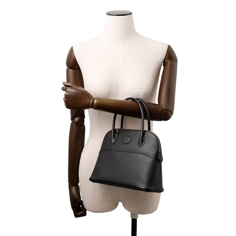 エルメス ハンドバッグ ボリード27 ブラック/ゴールド金具 エプソン C刻印 2wayショルダー 黒