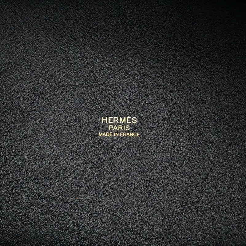 エルメス ハンドバッグ ピコタンロックPM カーゴ ブルーマリン/ブラック/ゴールド金具 トワルゴエラン/スイフト U刻印