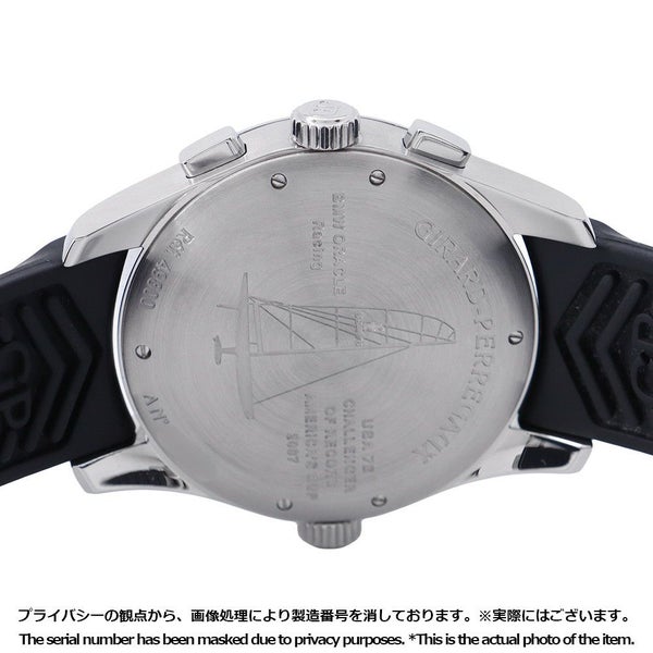 ジラールペルゴ WW.TC ワールドタイム クロノグラフ 49800 GIRARD-PERREGAUX 腕時計 黒文字盤