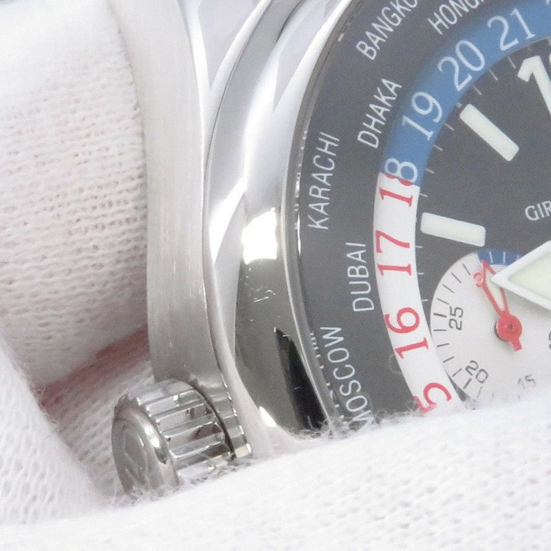ジラールペルゴ WW.TC ワールドタイム クロノグラフ 49800 GIRARD-PERREGAUX 腕時計 黒文字盤