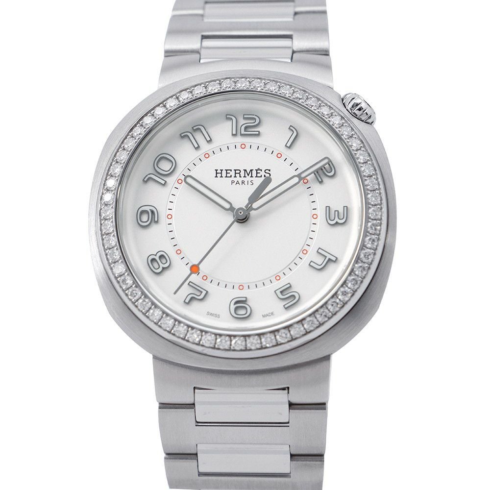 エルメス カット GM ダイヤベゼル SD1.530 W403229WW00 HERMES 腕時計 白文字盤 エルメス カット GM ダイヤベゼル SD1.530 W403229WW00 HERMES 腕時計