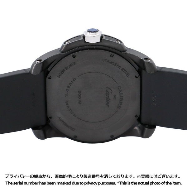 カルティエ カリブル ドゥ カルティエ ダイバー カーボン WCSA0006 Cartier 腕時計 黒文字盤