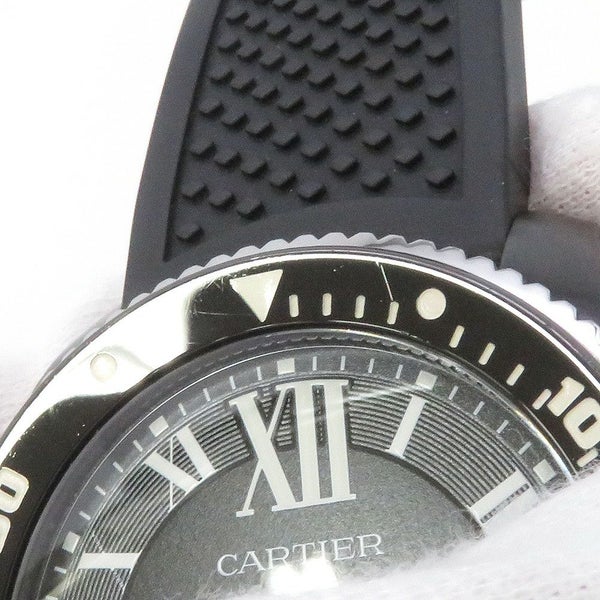 カルティエ カリブル ドゥ カルティエ ダイバー カーボン WCSA0006 Cartier 腕時計 黒文字盤
