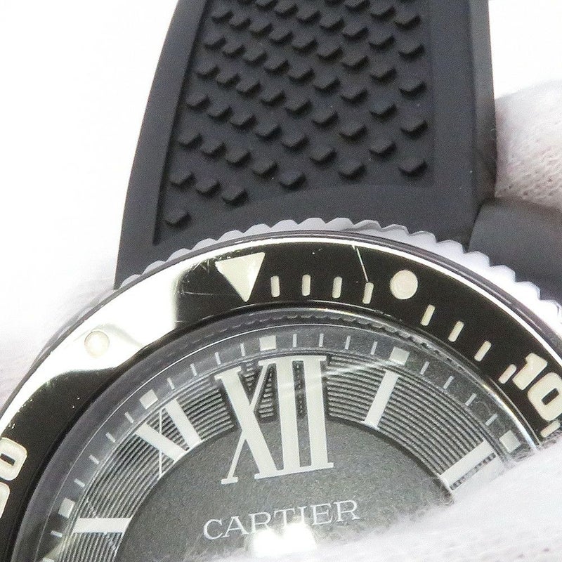 カルティエ カリブル ドゥ カルティエ ダイバー カーボン WCSA0006 Cartier 腕時計 黒文字盤