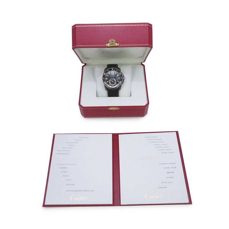 カルティエ カリブル ドゥ カルティエ ダイバー カーボン WCSA0006 Cartier 腕時計 黒文字盤