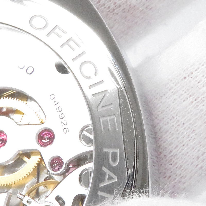 ルミノール マリーナ ロゴ アッチャイオ PAM01005 PANERAI 腕時計 ウォッチ 黒文字盤