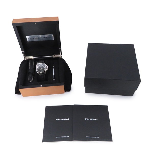 ルミノール マリーナ ロゴ アッチャイオ PAM01005 PANERAI 腕時計 ウォッチ 黒文字盤