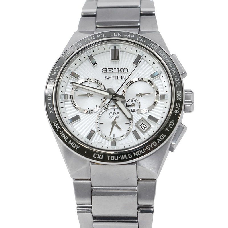 セイコー アストロン SBXC117 SEIKO 腕時計 シルバー文字盤 ソーラー電波