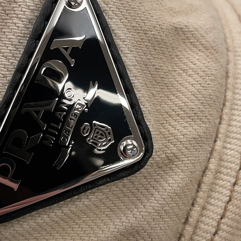 プラダ ハット トライアングルロゴ コットン サイズXL 2HC137 PRADA 帽子