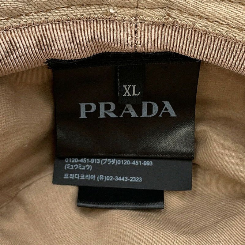 プラダ ハット トライアングルロゴ コットン サイズXL 2HC137 PRADA 帽子