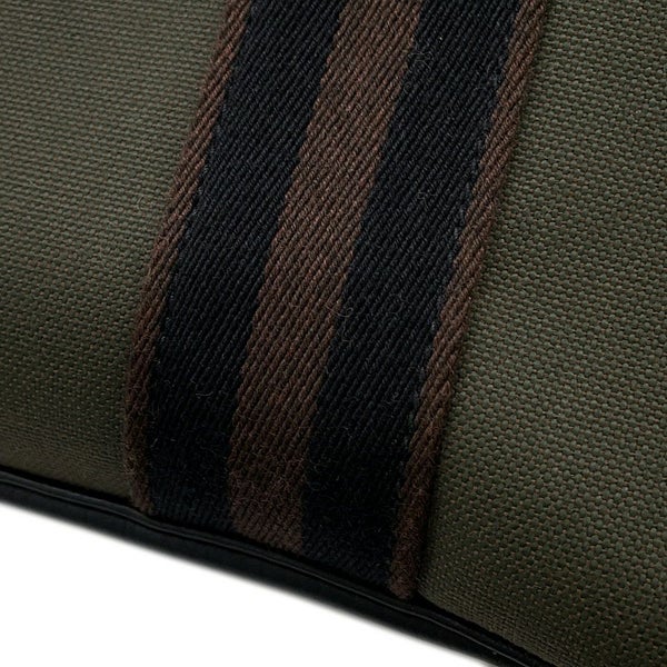 エルメス トートバッグ ピュール サングル ヴェールブロンズ/ブラック/エベンヌ/シルバー金具 トワルミリタリー/トリヨンクレマンス U刻印