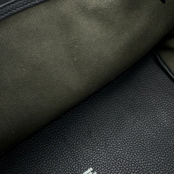 エルメス トートバッグ ピュール サングル ヴェールブロンズ/ブラック/エベンヌ/シルバー金具 トワルミリタリー/トリヨンクレマンス U刻印