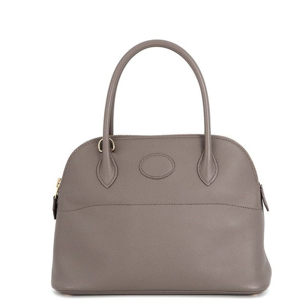 エルメス ハンドバッグ ボリード27 エタン/ゴールド金具 エプソン D刻印 2wayショルダー