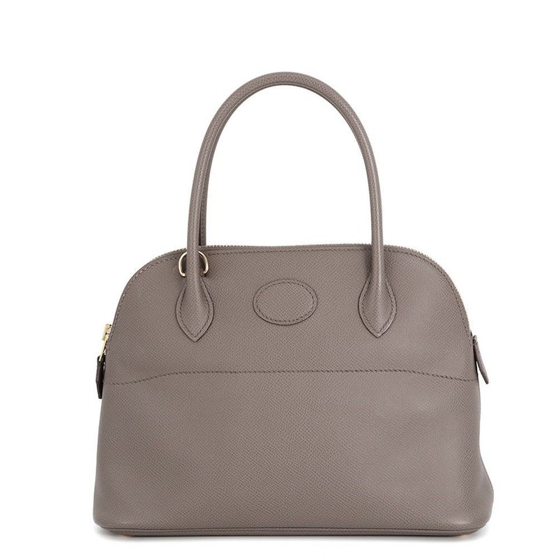 エルメス ハンドバッグ ボリード27 エタン/ゴールド金具 エプソン D刻印 2wayショルダー