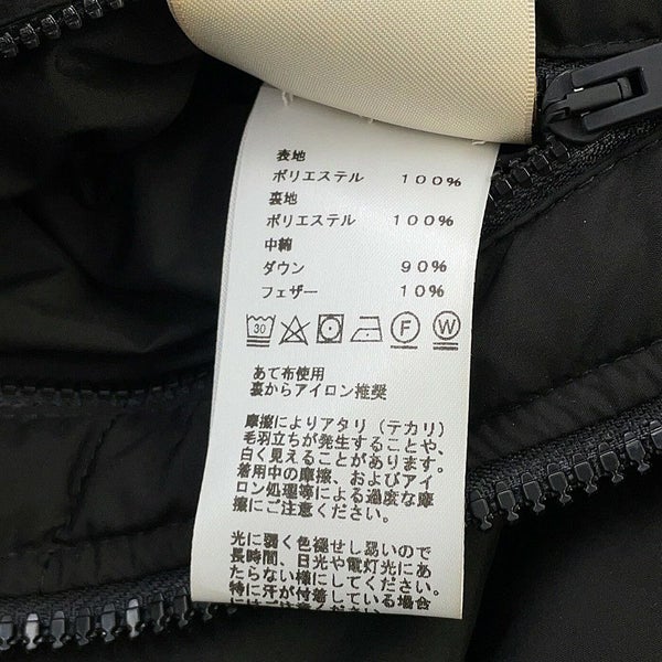 エルメス ダウンベスト セリエ ワッペン ノースリーブダウン レディースサイズ36 HERMES アウター 黒