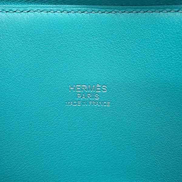 エルメス ハンドバッグ ボリード27 ブルーパオン/シルバー金具 スイフト X刻印 2wayショルダー