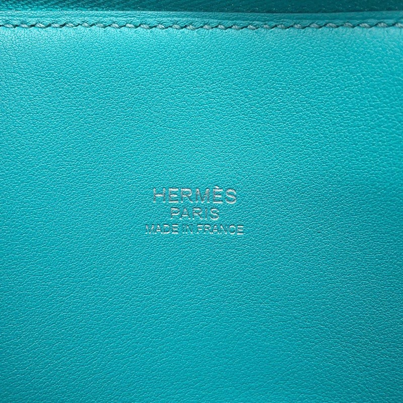 エルメス ハンドバッグ ボリード27 ブルーパオン/シルバー金具 スイフト X刻印 2wayショルダー