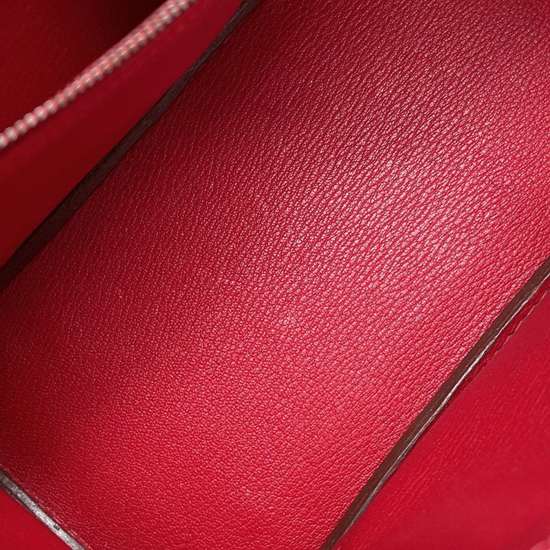 エルメス バーキン25 ルージュモワイヤン/ルテニウム金具 リザード □J刻印 HERMES Birkin ハンドバッグ