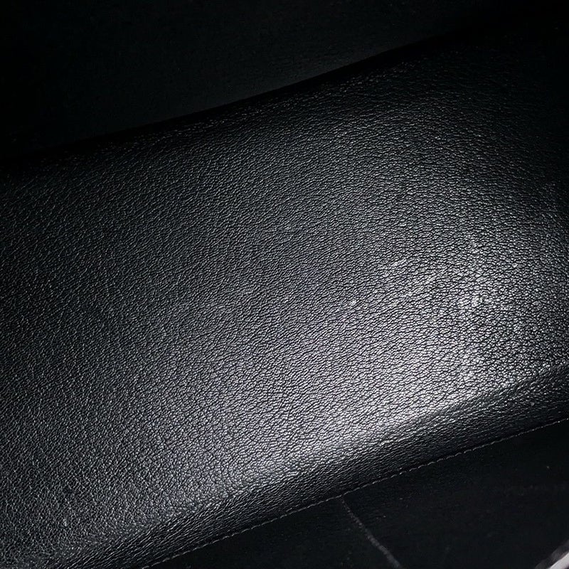 エルメス ハンドバッグ ケリー28 外縫い ブラック/ゴールド金具 アリゲーターシャイン 〇V刻印 2wayショルダー 黒